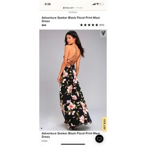 Adventure Seeker Black Floral Print Maxi Dress